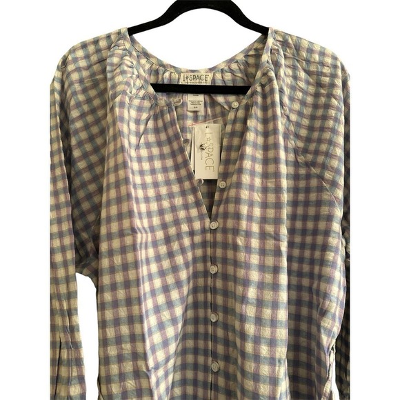 L*Space Women’s Vida Tiered Oversized Dress in Park Slope Gingham Size S - Picture 7 of 10